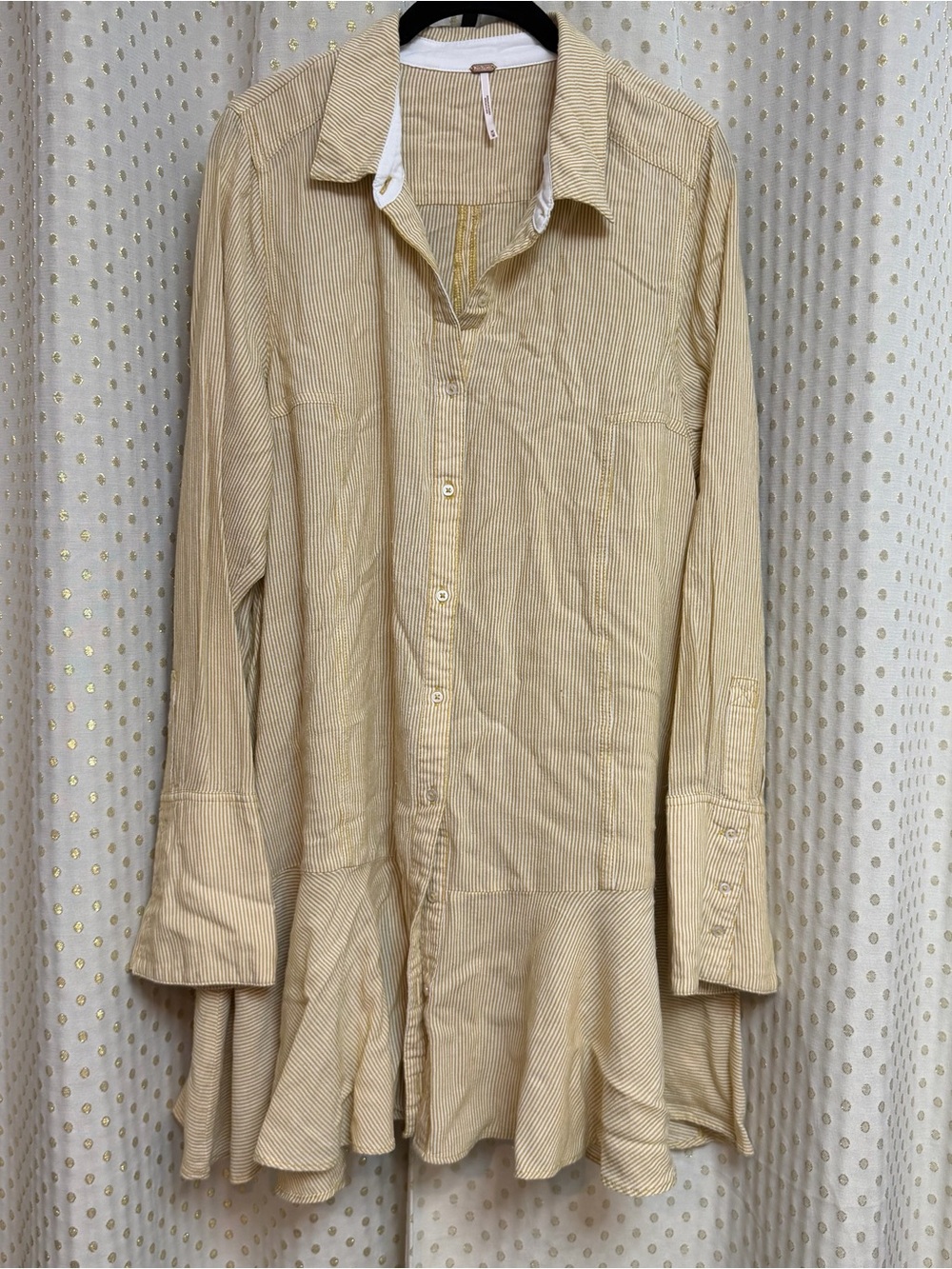 Free people cotton button down tunic/dress